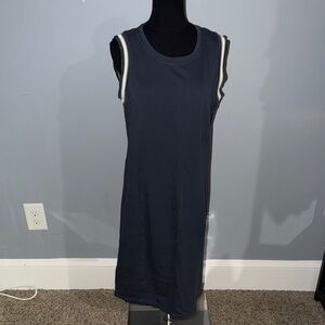Yest Sleeveless Navy Midi Dress